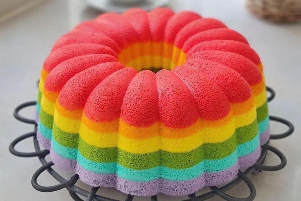 Resep Bolu Pelangi untuk Kue Ulang Tahun