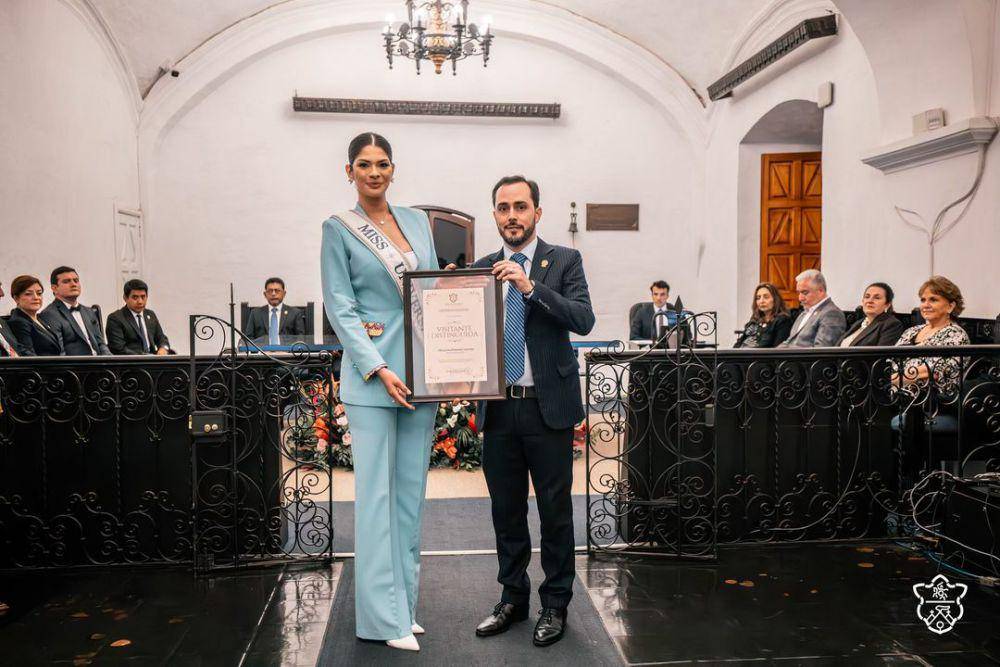 Potret Kunjungan Miss Universe 2023 Sheynnis Palacios ke Guatemala (Instagram.com/ayuntamientoantigua)