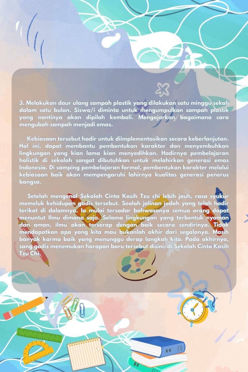 IDN Times/BAGASKARA_SMA Cinta Kasih Tzu Chi