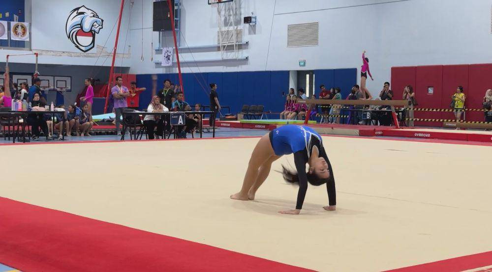 Mikhayla Bakrie lomba gymnastic (YouTube.com/Nia Ramadhani Bakrie)