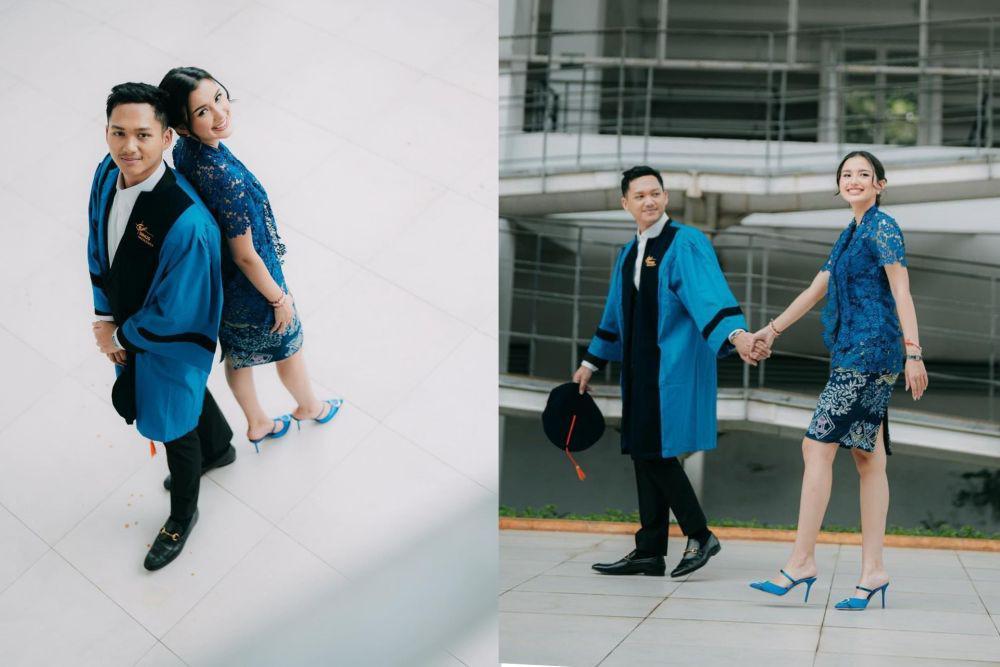 Momen Mesra Sarah Menzel Dampingi Azriel di Acara Wisuda