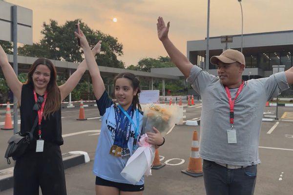 9 Potret Mikhayla Putri Nia Ramadhani Ikut Lomba Gymnastic