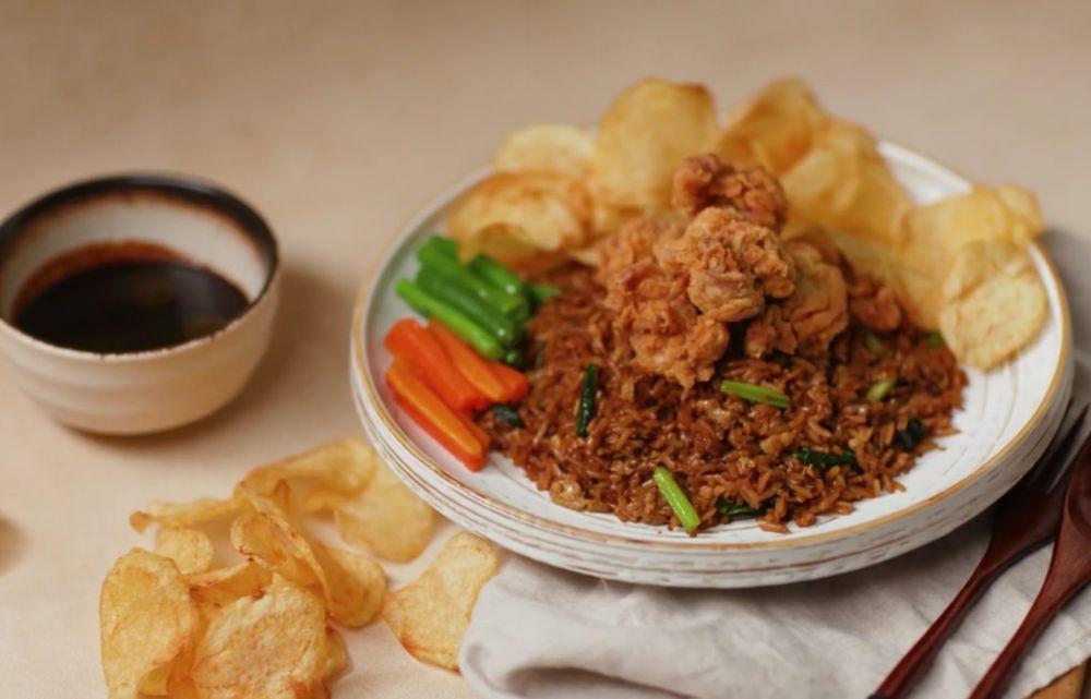 Resep Nasi Goreng Bistik Ayam ala Street Food, Sedapnya Pol!