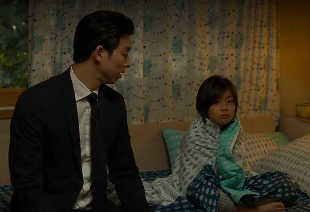 Gong Yoo dan Kim Soo Ahn di film Train To Busan (dok. Next Entertainment World/Train To Busan)