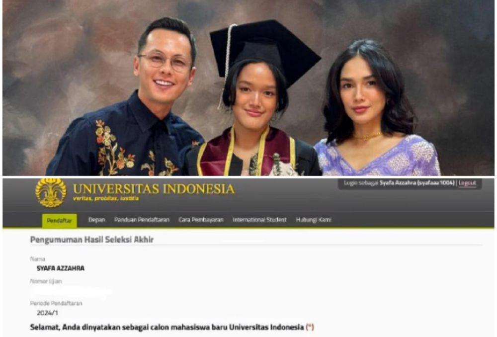 8 Potret Ara Anak Ussy-Andhika yang Diterima di Psikologi UI, Mantap!