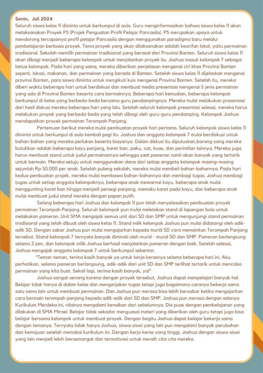 IDN Times Xplore/Orchid Ricci_SMA Ricci 2