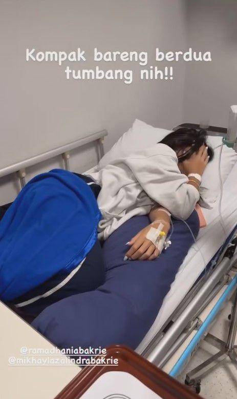 potret Nia Ramadhani dirawat di RS bareng anak (instagram.com/ramadhaniabakrie)