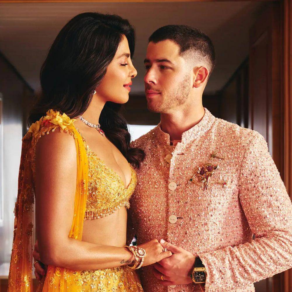 potret Priyanka Chopra dan Nick Jonas di pernikahan Anant Ambani (instagram.com/priyankachopra)