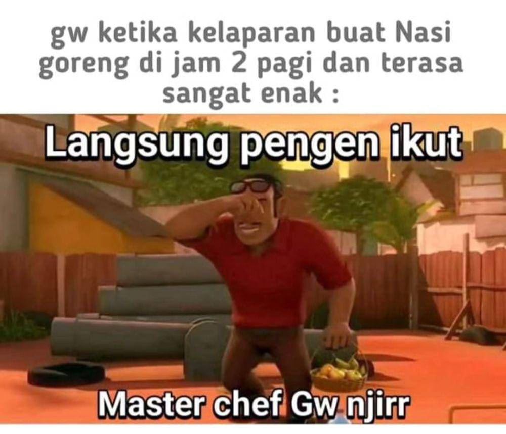 meme melek hingga larut malam (instagram.com/pos.total)