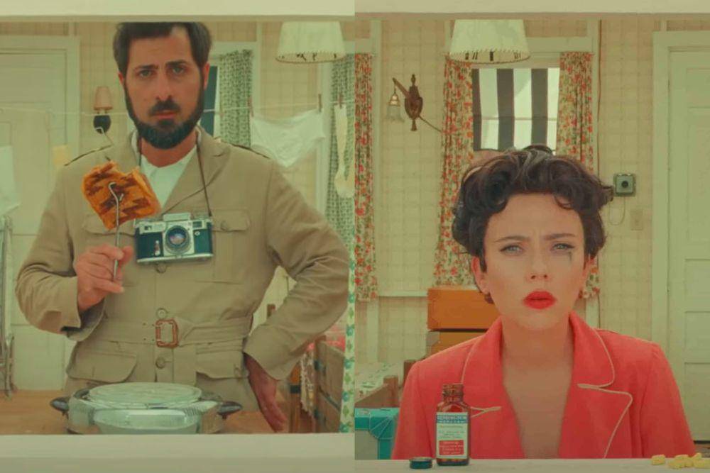 Jason Schwartzman dan Scarlett Johansson dalam film Asteroid City (dok. Focus Features/Asteroid City)