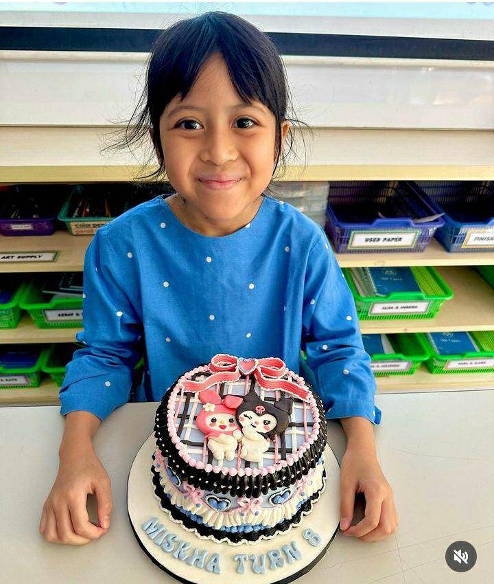 potret perayaan ultah Miskha di sekolah bareng Desta dan Natasha (instagram.com/desta80s)