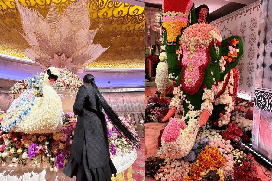 9 Dekorasi Megah Pernikahan Crazy Rich India, Ada Bunga Bentuk Gajah!