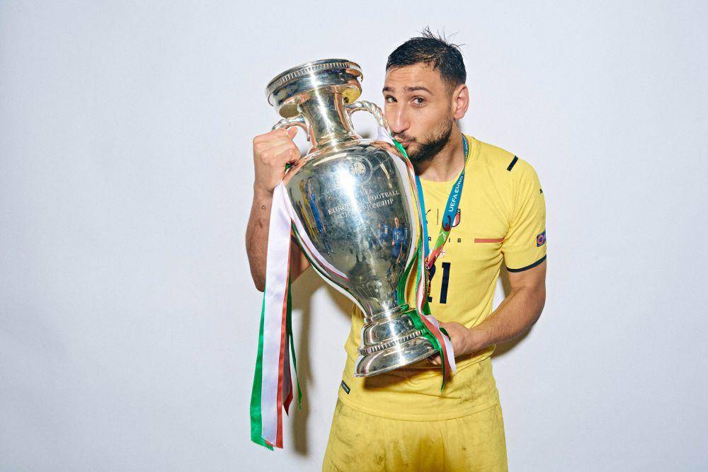 Gianluigi Donnarumma terpilih sebagai Best Player of the Tournament Euro 2020. (x.com/EURO2024)