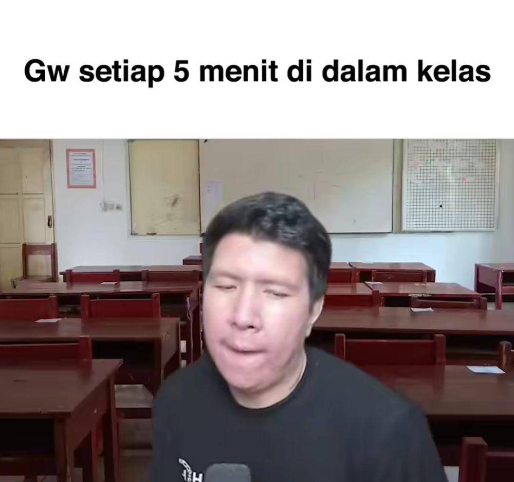 meme kejadian di kelas (instagram.com/meme_samp4h)