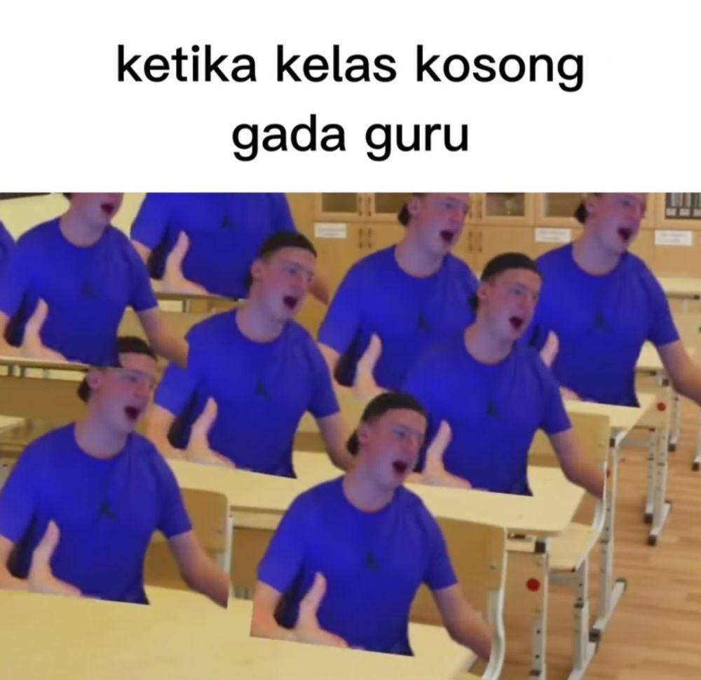 meme kejadian di kelas (instagram.com/meme_samp4h)