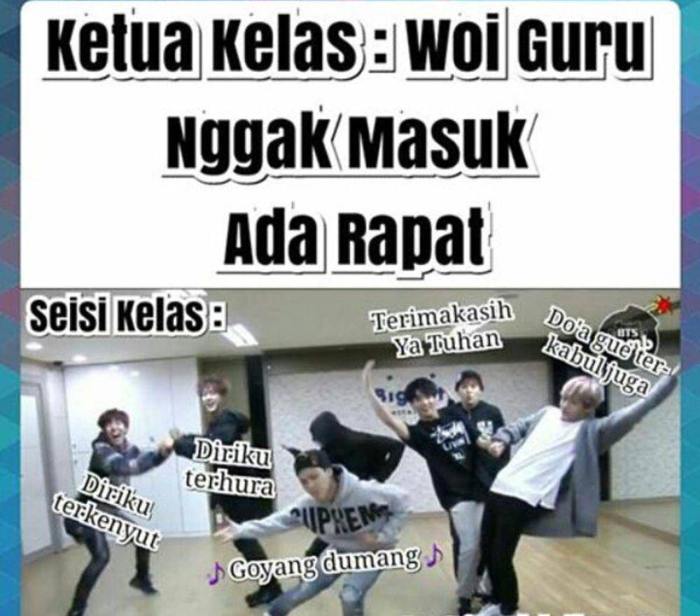 meme kejadian di kelas (instagram.com/athaya.az)