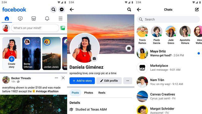 tampilan aplikasi Facebook (dok. Google Play Store)