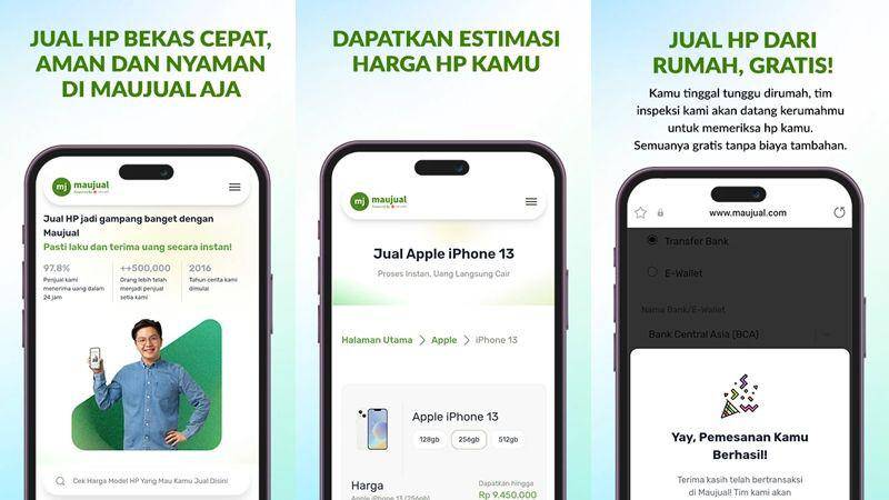 tampilan aplikasi Maujual (dok. Google Play Store)