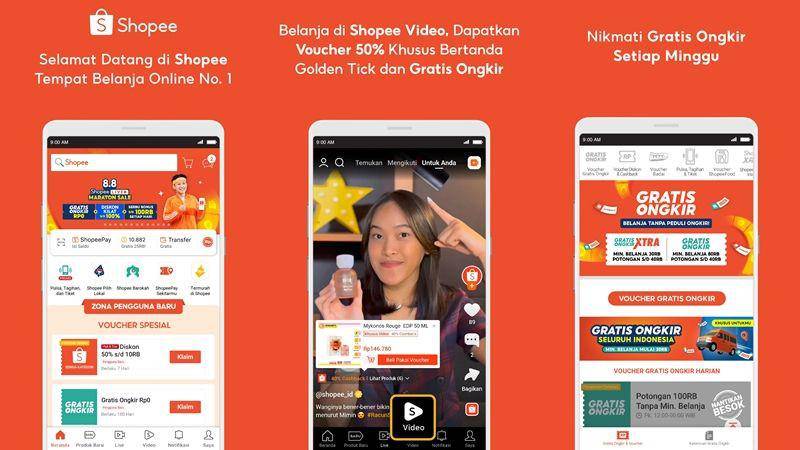 tampilan aplikasi Shopee (dok. Google Play Store)