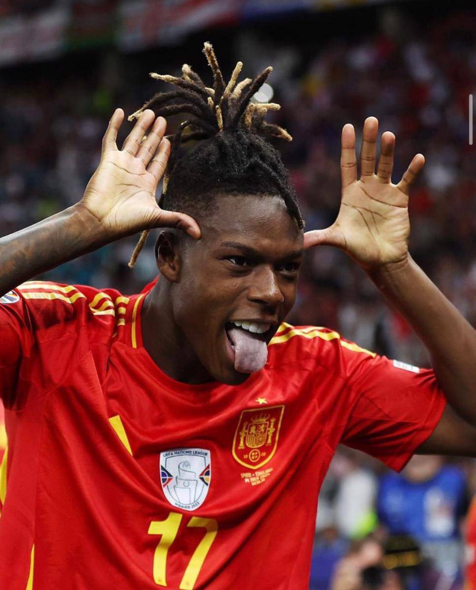 Nico Williams JR. berhasil mencetak gol ke gawang Inggris di awal babak kedua (instagram.com/euro2024)
