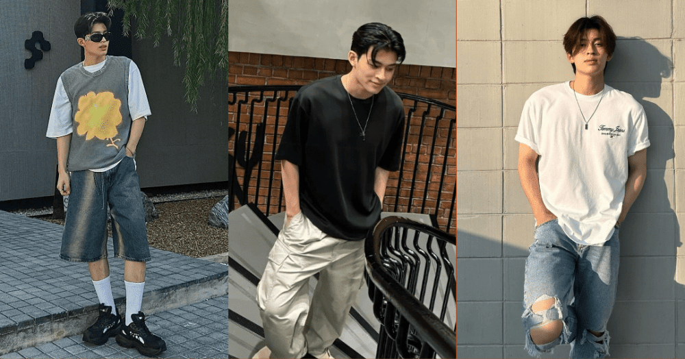 7 Referensi Outfit T-shirt untuk Gaya Casual ala Naravit Lertratkosum