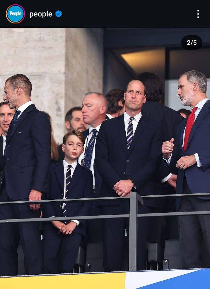 potret Pangeran William di final Euro 2024 (instagram.com/people)