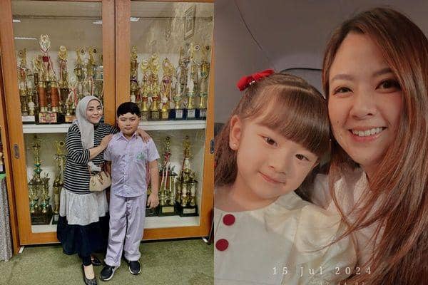 potret artis antar anak sekolah (instagram.com/muzdalifah999 | instagram.com/frandaaa87)