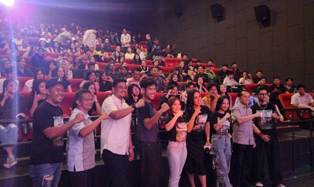 Nobar film Harta, Tahta Boru Ni Raja di CGV Medan, Minggu (14/7/2024) (dok.istimewa)
