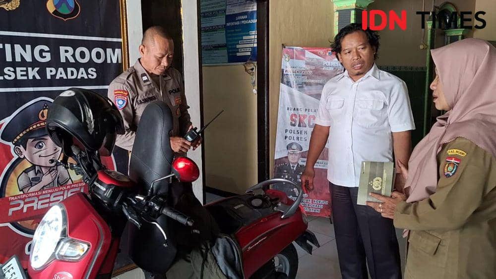 Arianto (44), pegawai negeri sipil di Kantor Kecamatan Kasreman, Ngawi ditangkap polisi usia kedapatan mencuri motor teman sekantornya. IDN Times/ Riyanto.
