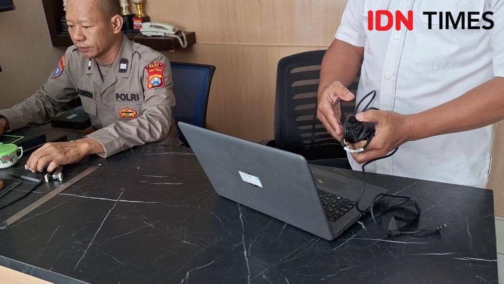 Arianto (44), pegawai negeri sipil di Kantor Kecamatan Kasreman, Ngawi ditangkap polisi usia kedapatan mencuri motor teman sekantornya. IDN Times/ Riyanto.