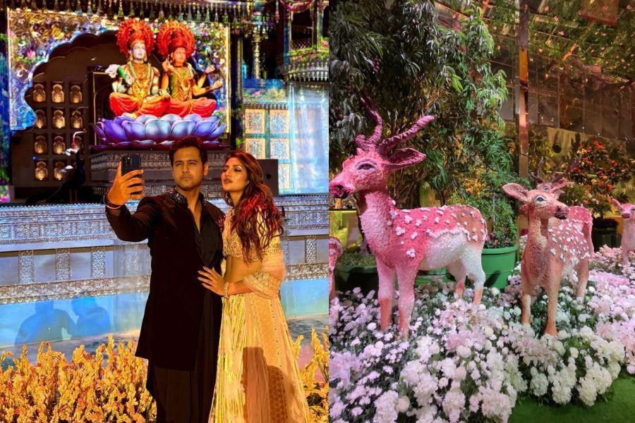 Dekorasi Resepsi Radhika Merchant-Anant Ambani, bak Taman Bunga!