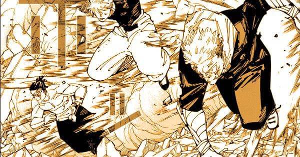 Yuji, Todo, dan Yuta terjun ke medan pertempuran ( Dok. Shueisha / Jujutsu Kaisen )