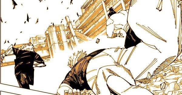 Yuta ambruk saat teknik Kenjaku berakhir ( Dok. Shueisha / Jujutsu Kaisen )