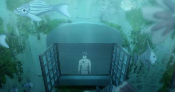 Gray mendapati kota yang tenggelam ( Dok. J.C.Staff / Fairy Tail: 100 Years Quest )