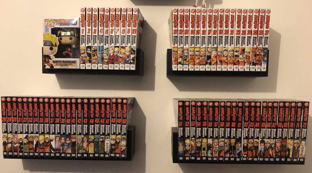 potret koleksi manga Naruto (reddit.com/user/Horosu)