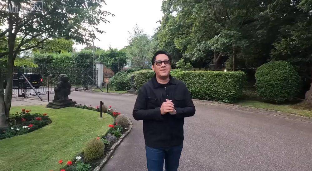 Andre Taulany rumah dinas Dubes RI untuk Inggris (YouTube.com/Taulany TV)