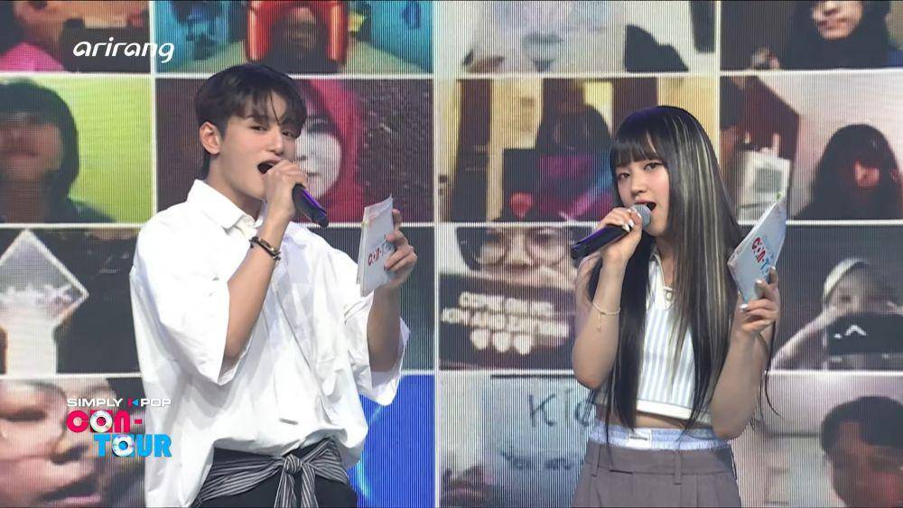 Zayyan dan Kim jadi MC di SIMPLY K-POP CON-TOUR (YouTube.com/ARIRANG K-POP)