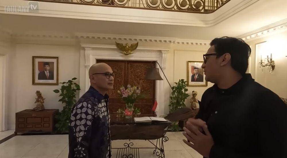 Andre Taulany rumah dinas Dubes RI untuk Inggris (YouTube.com/Taulany TV)