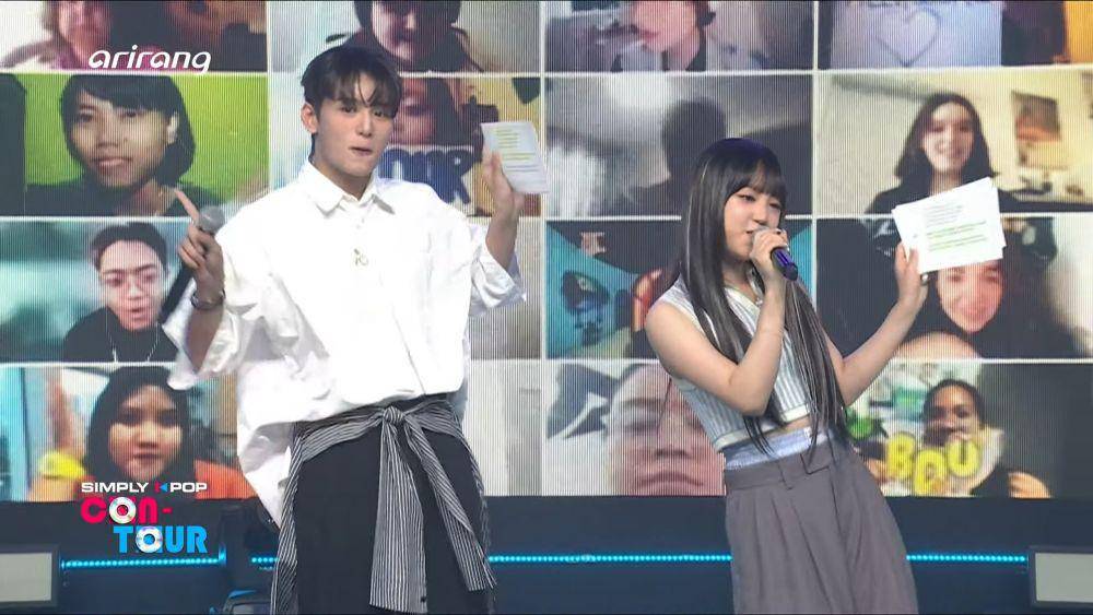 Zayyan dan Kim jadi MC di SIMPLY K-POP CON-TOUR (YouTube.com/ARIRANG K-POP)