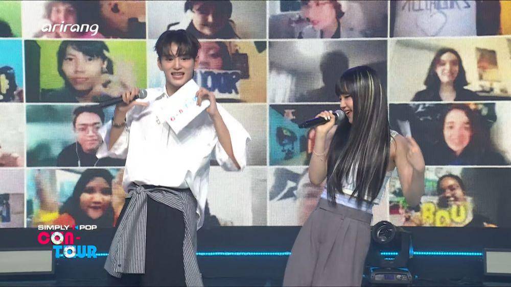 Zayyan dan Kim jadi MC di SIMPLY K-POP CON-TOUR (YouTube.com/ARIRANG K-POP)