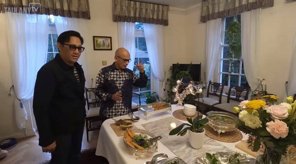 Andre Taulany rumah dinas Dubes RI untuk Inggris (YouTube.com/Taulany TV)