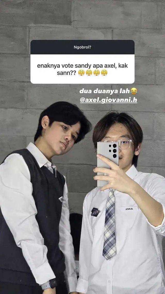 Sandy, Axel, Kevin Trio NUS (Instagram.com/sandy_sk)