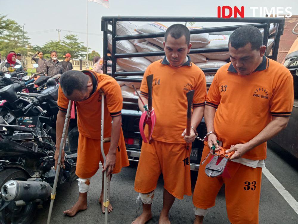 3 Pelaku Spesialis Pembobol Toko Kelontong di Serang Ditembak Polisi