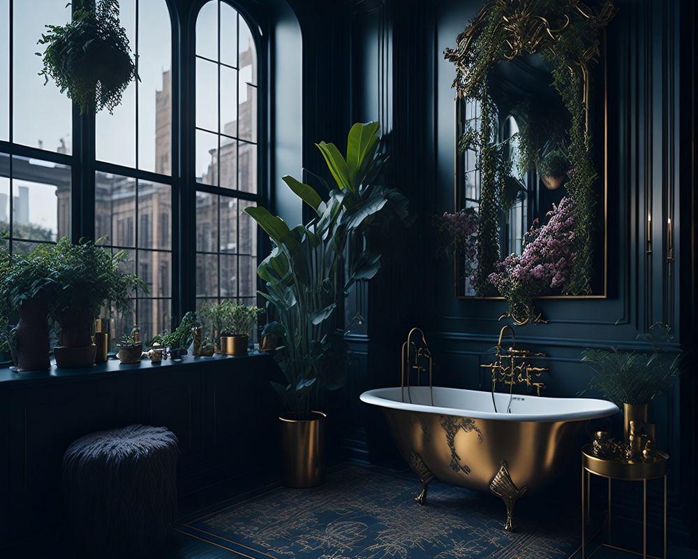 9 Ide Dekorasi Kamar Mandi Hitam yang Elegan