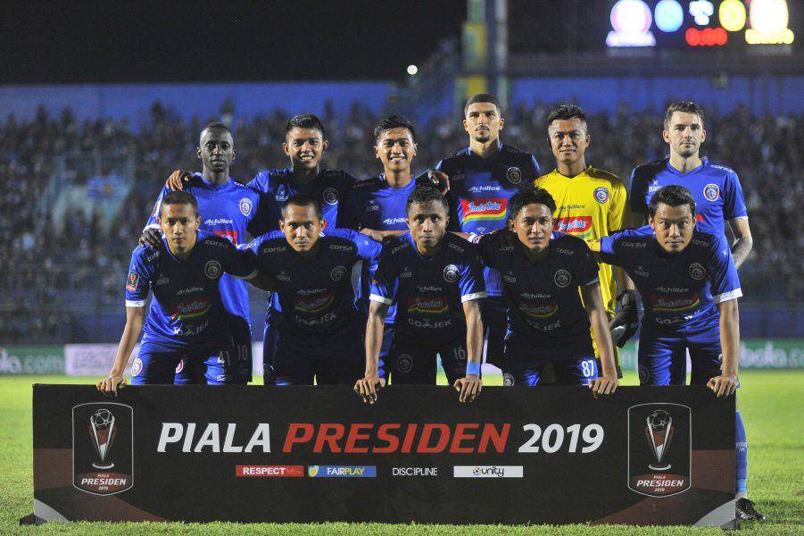 Skuad Arema FC di Piala Presiden 2019. (pssi.org)