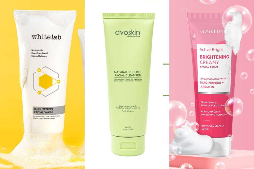 rekomendasi face wash yang mengandung niacinamide (shopee.co.id/Whitelab Official Shop | shopee.co.id/Avoskin Official Shop | shopee.co.id/Azarine Cosmetic Official Shop)