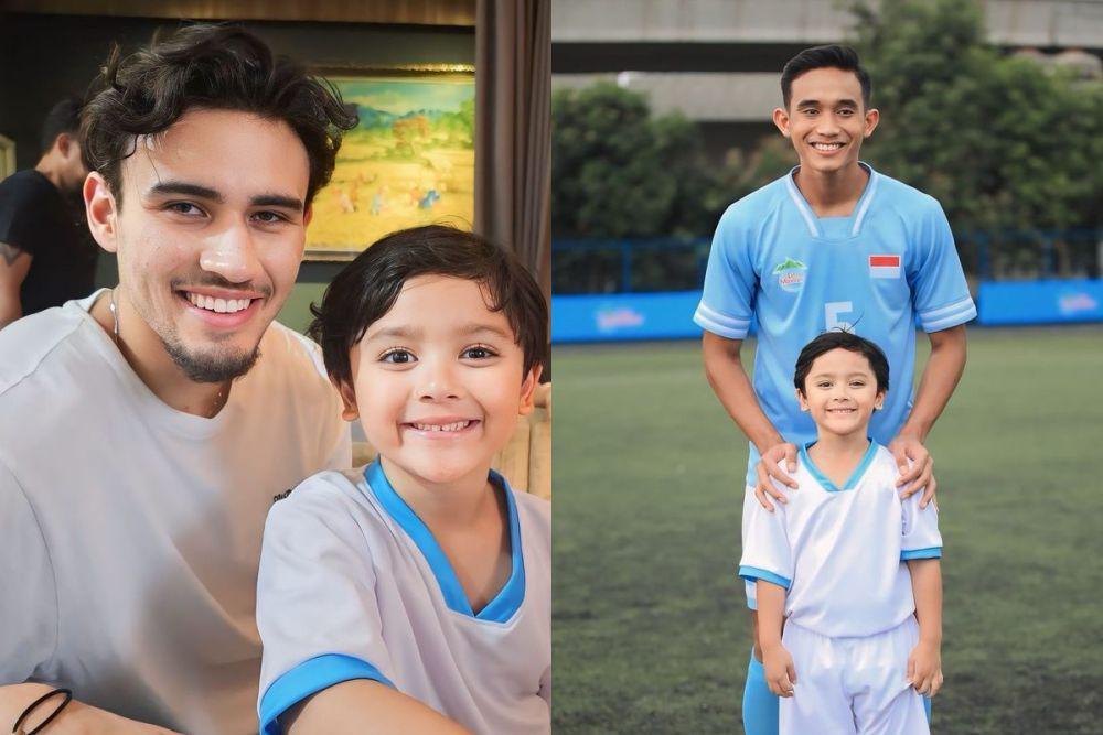 7 Foto Anak Dokter Reisa Tanding Bola Lawan Pemain Timnas Indonesia