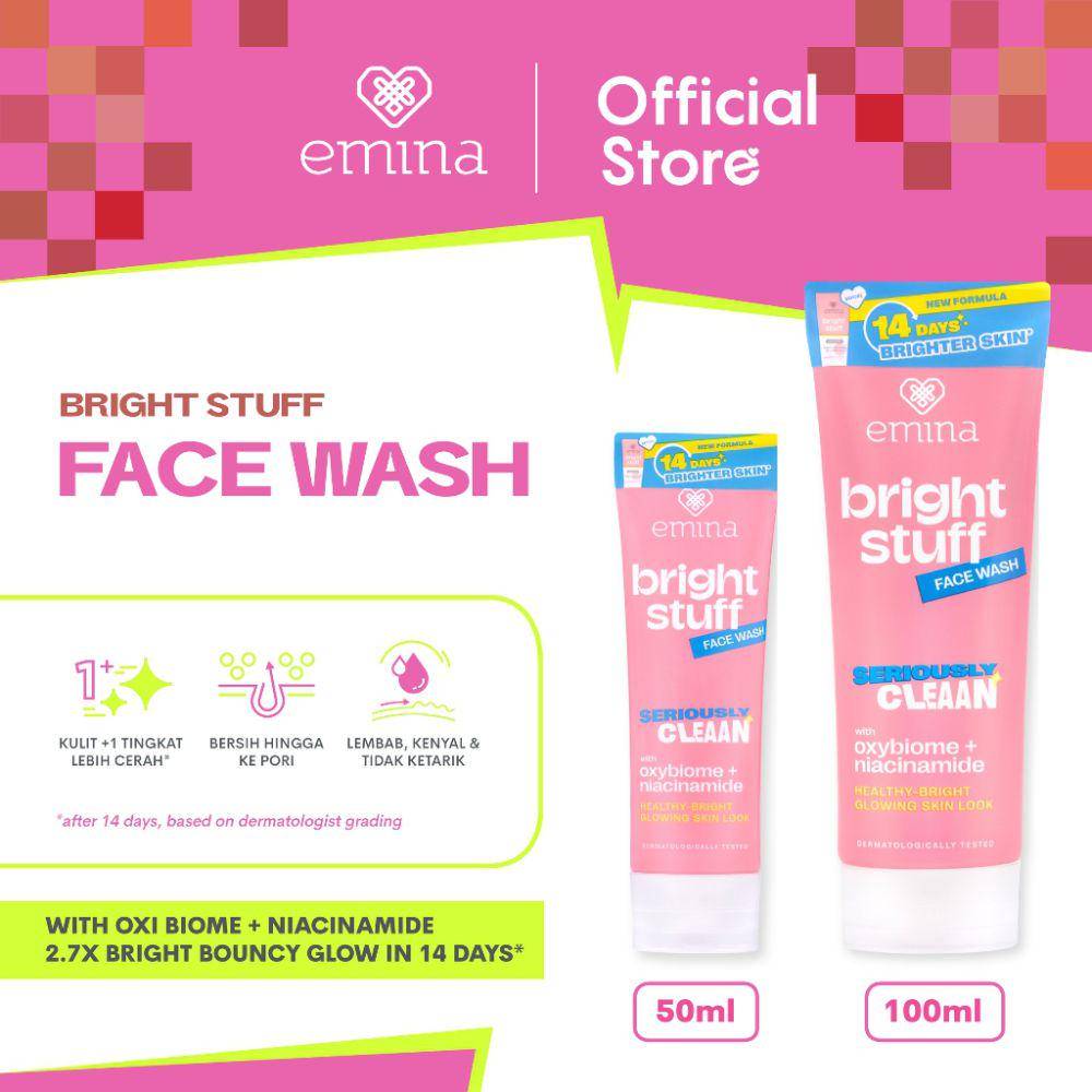 Emina Bright Stuff Face Wash (shopee.co.id/Emina Official Shop)