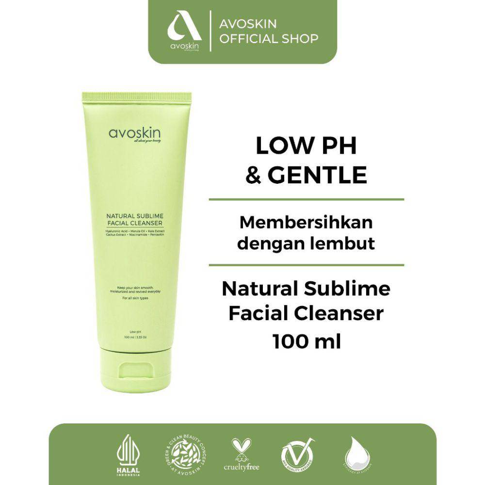 Avoskin Natural Sublime Facial Cleanser (shopee.co.id/Avoskin Official Shop)