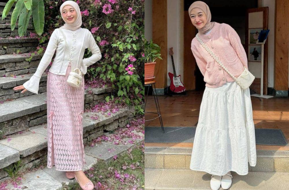 9 Ide Outfit Bernuansa Pink ala Nabila Ayu, Looks Cute!